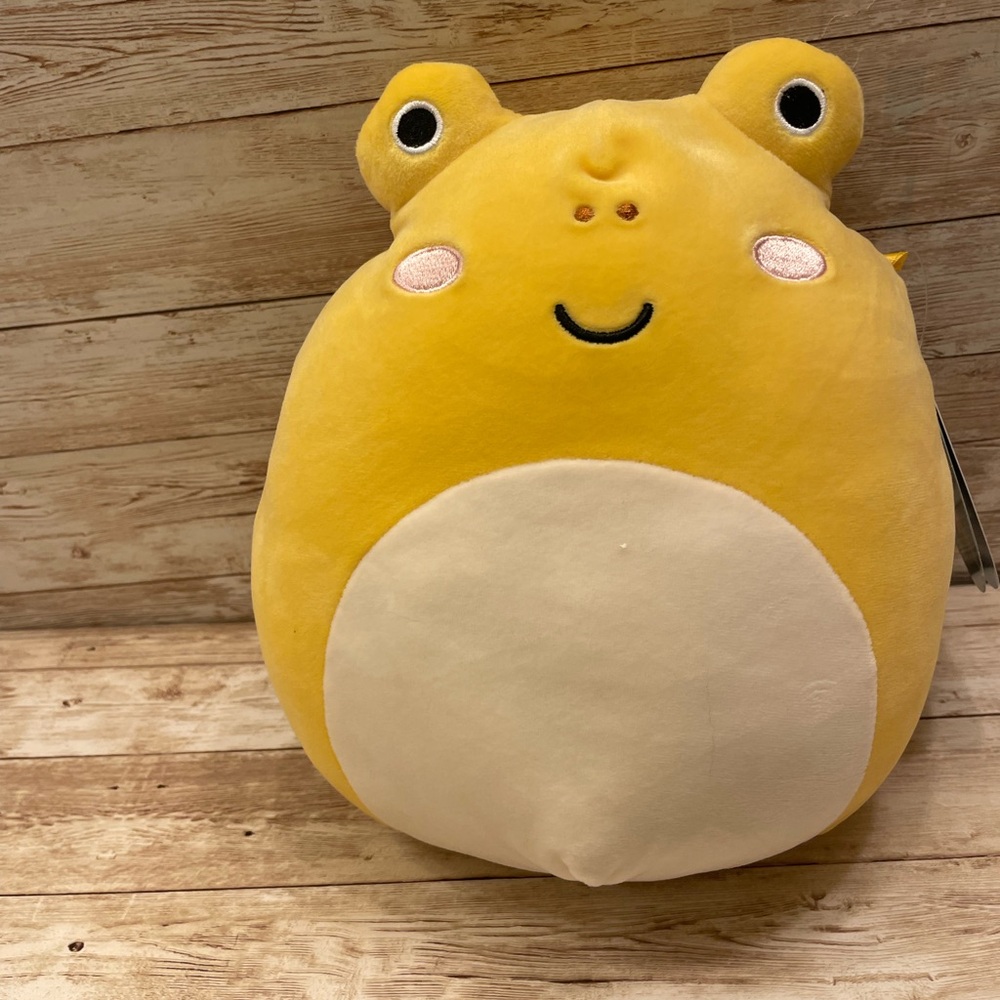 Squishmallow Kellytoy 2022 Leigh Yellow Toad 7” NWT
